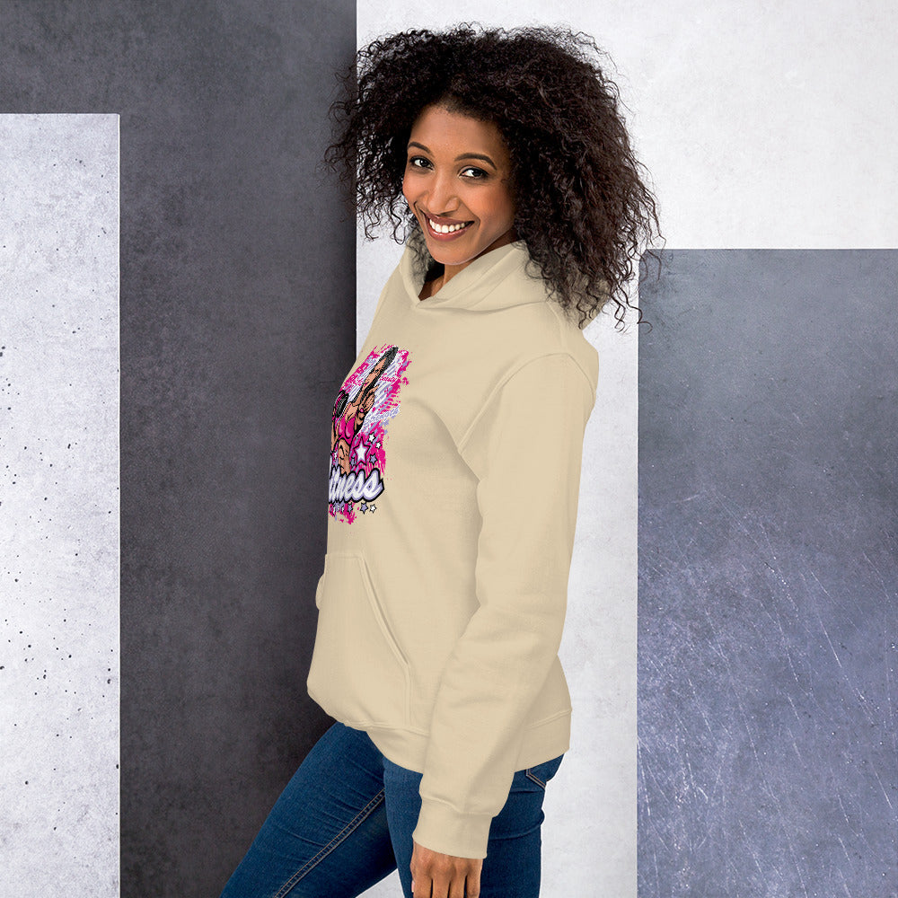 Felpa Stampata Unisex con Cappuccio – Morbida – Design Fitness Girl-Biiply