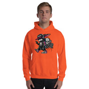 Felpa Stampata Unisex con Cappuccio – Morbida – Design Gangstar Rabbit-Biiply