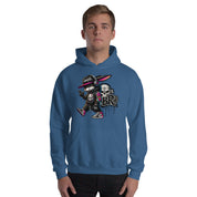 Felpa Stampata Unisex con Cappuccio – Morbida – Design Gangstar Rabbit-Biiply