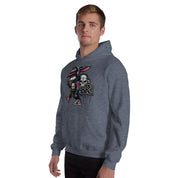 Felpa Stampata Unisex con Cappuccio – Morbida – Design Gangstar Rabbit-Biiply