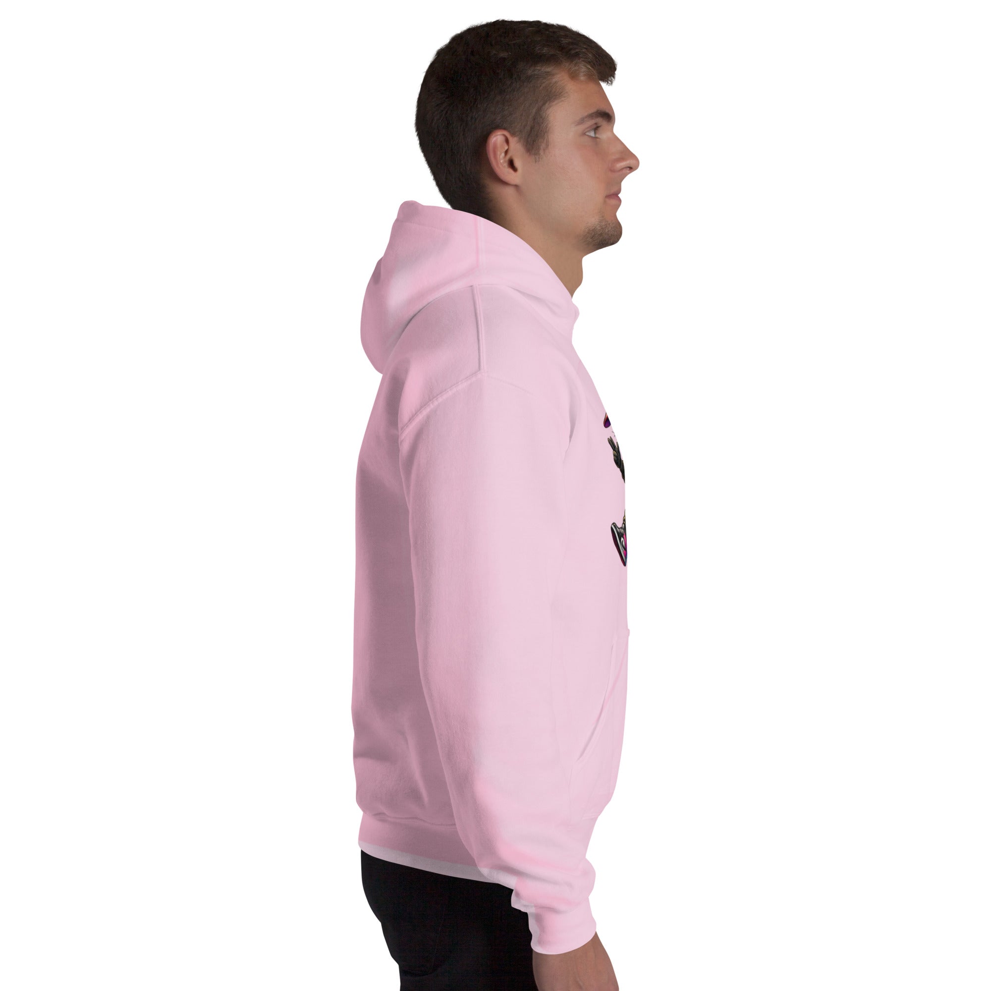 Felpa Stampata Unisex con Cappuccio – Morbida – Design Gangstar Rabbit-Biiply