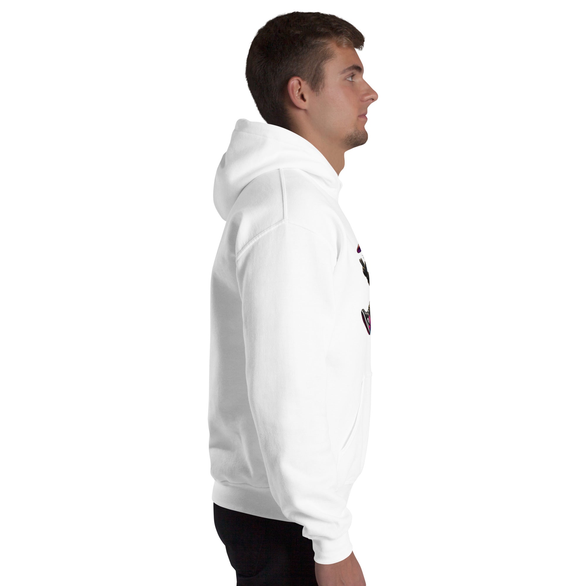 Felpa Stampata Unisex con Cappuccio – Morbida – Design Gangstar Rabbit-Biiply