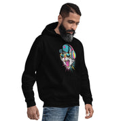 Felpa Stampata Unisex con Cappuccio – Morbida – Design Gatto con Cuffie-Biiply