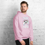 Felpa Stampata Unisex con Cappuccio – Morbida – Design I Paused My Game To Be Here-Biiply