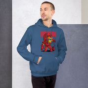 Felpa Stampata Unisex con Cappuccio – Morbida – Design Ironman-Biiply