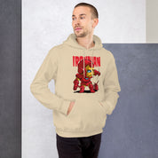Felpa Stampata Unisex con Cappuccio – Morbida – Design Ironman-Biiply