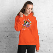 Felpa Stampata Unisex con Cappuccio – Morbida – Design It Feels Good To Be Alone-Biiply