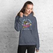 Felpa Stampata Unisex con Cappuccio – Morbida – Design It Feels Good To Be Alone-Biiply