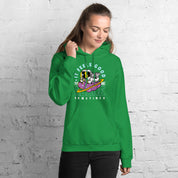 Felpa Stampata Unisex con Cappuccio – Morbida – Design It Feels Good To Be Alone-Biiply