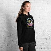 Felpa Stampata Unisex con Cappuccio – Morbida – Design It Feels Good To Be Alone-Biiply
