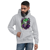 Felpa Stampata Unisex con Cappuccio – Morbida – Design Joker-Biiply