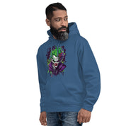 Felpa Stampata Unisex con Cappuccio – Morbida – Design Joker-Biiply