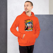 Felpa Stampata Unisex con Cappuccio – Morbida – Design King Doraemon-Biiply