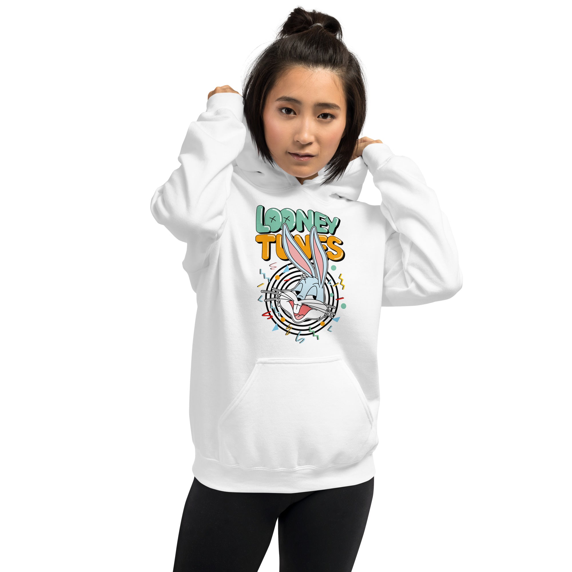 Felpa Stampata Unisex con Cappuccio – Morbida – Design Looney Tunes-Biiply
