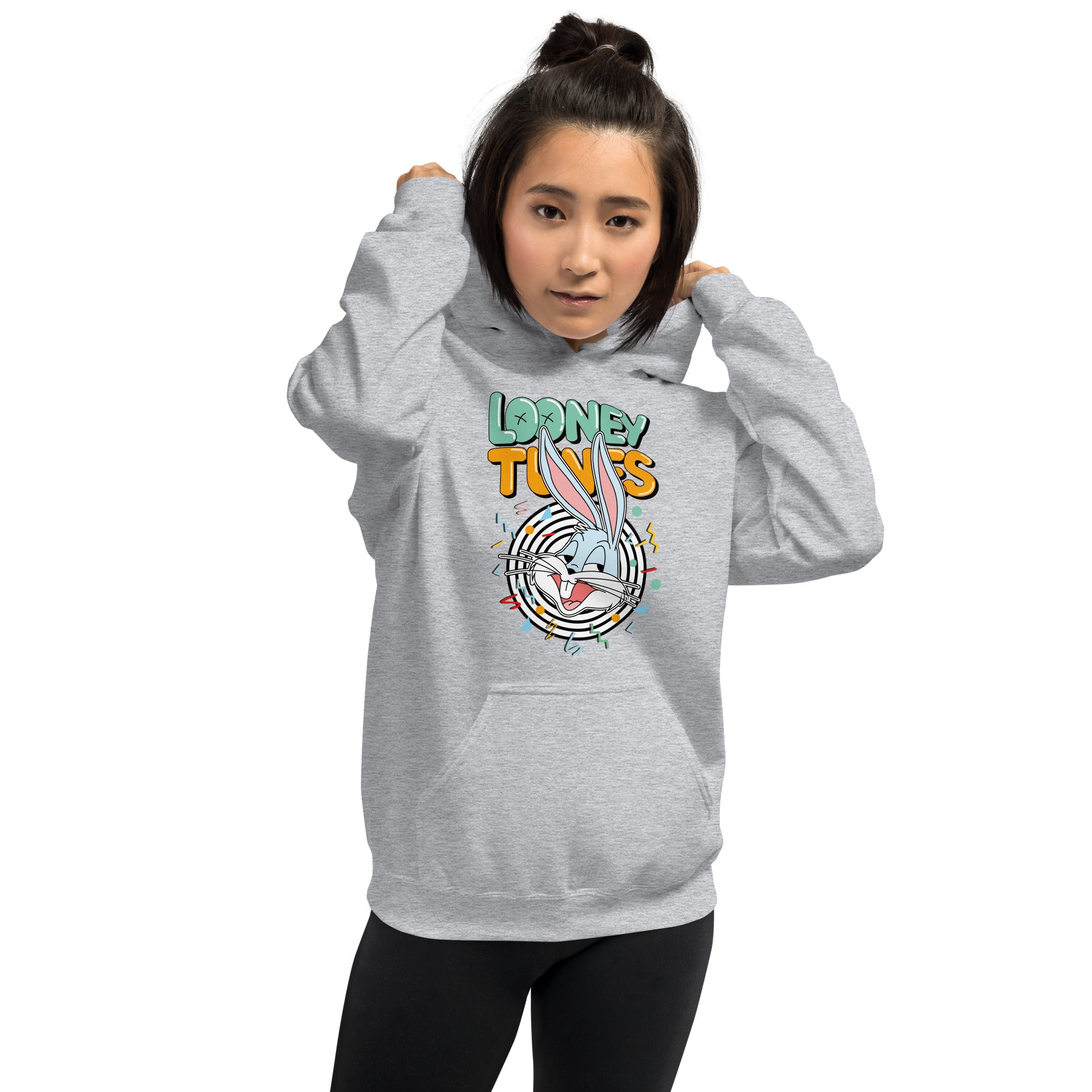 Felpa Stampata Unisex con Cappuccio – Morbida – Design Looney Tunes-Biiply