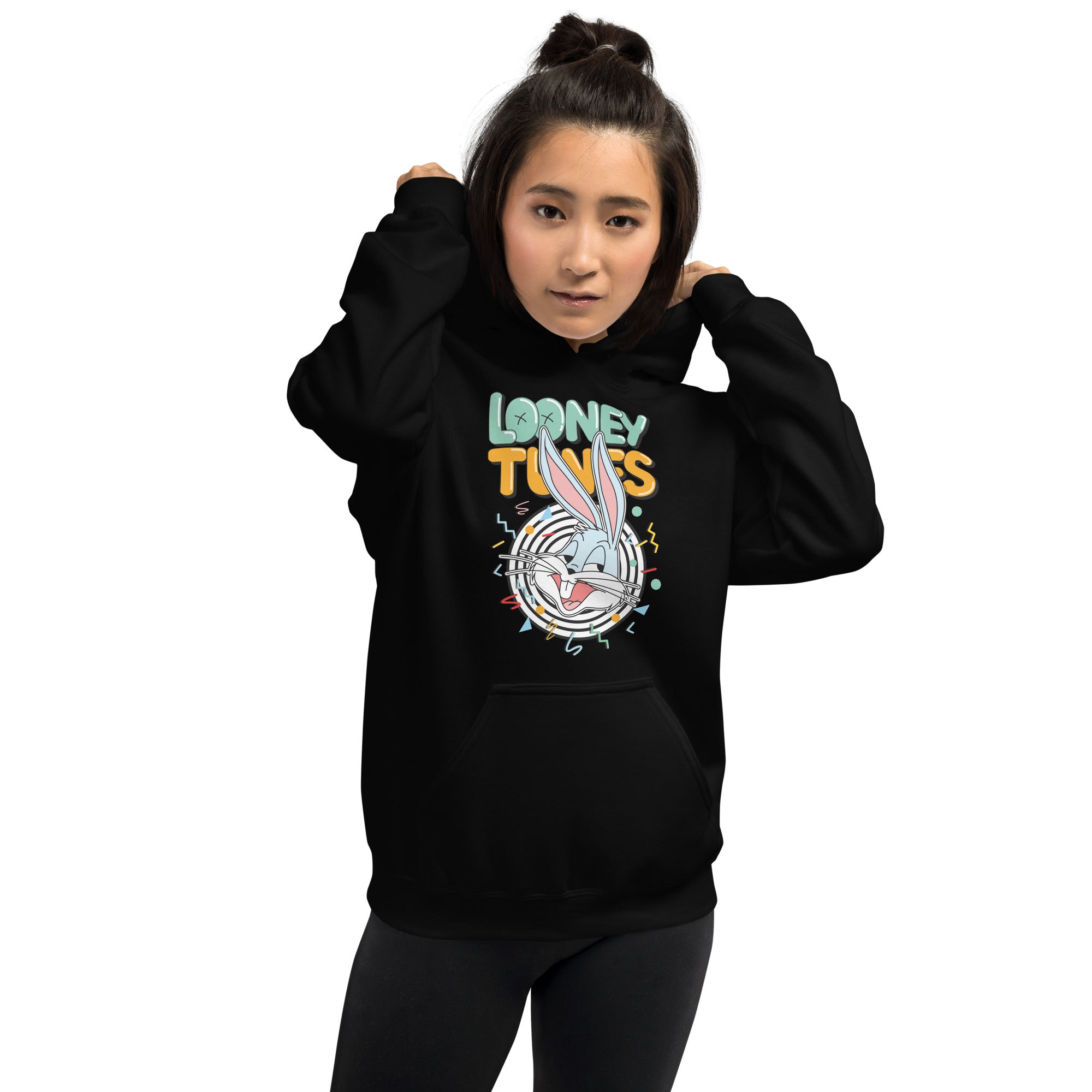 Felpa Stampata Unisex con Cappuccio – Morbida – Design Looney Tunes-Biiply