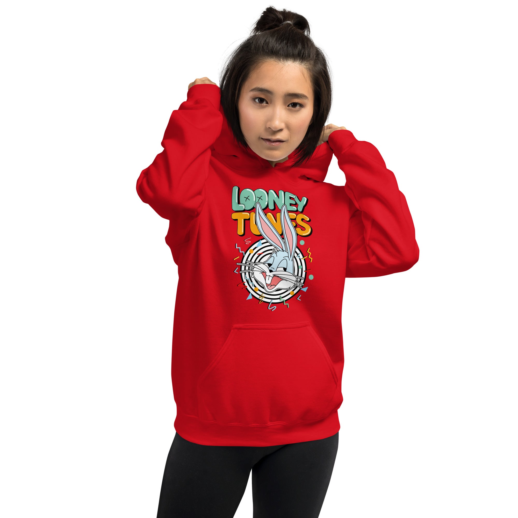 Felpa Stampata Unisex con Cappuccio – Morbida – Design Looney Tunes-Biiply