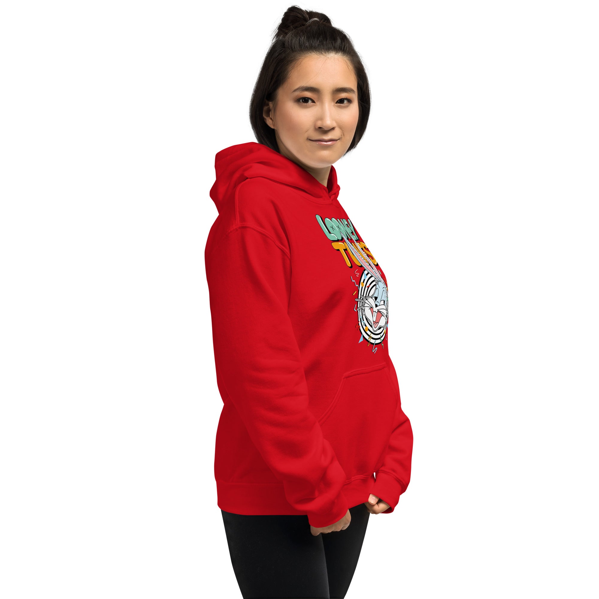 Felpa Stampata Unisex con Cappuccio – Morbida – Design Looney Tunes-Biiply