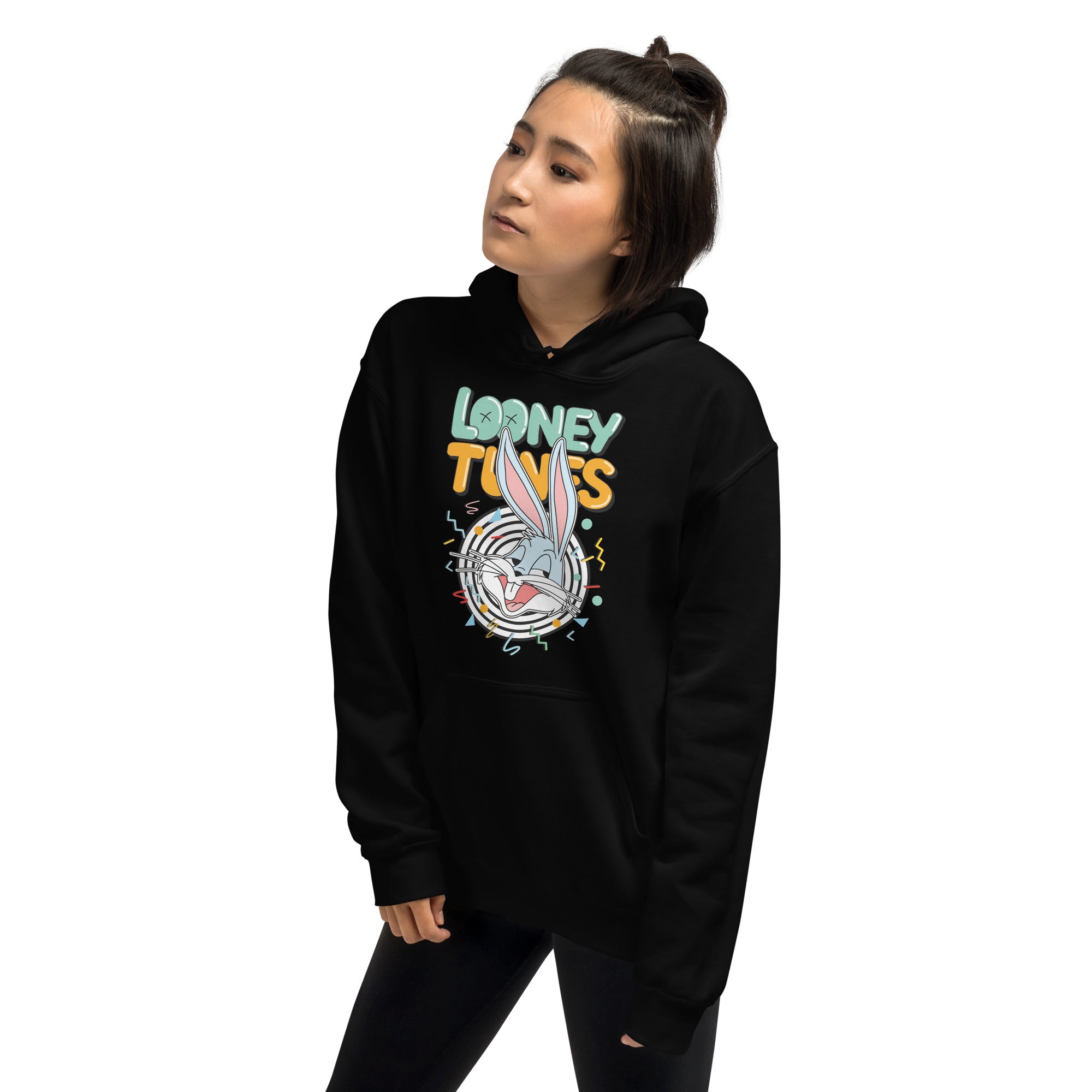 Felpa Stampata Unisex con Cappuccio – Morbida – Design Looney Tunes-Biiply