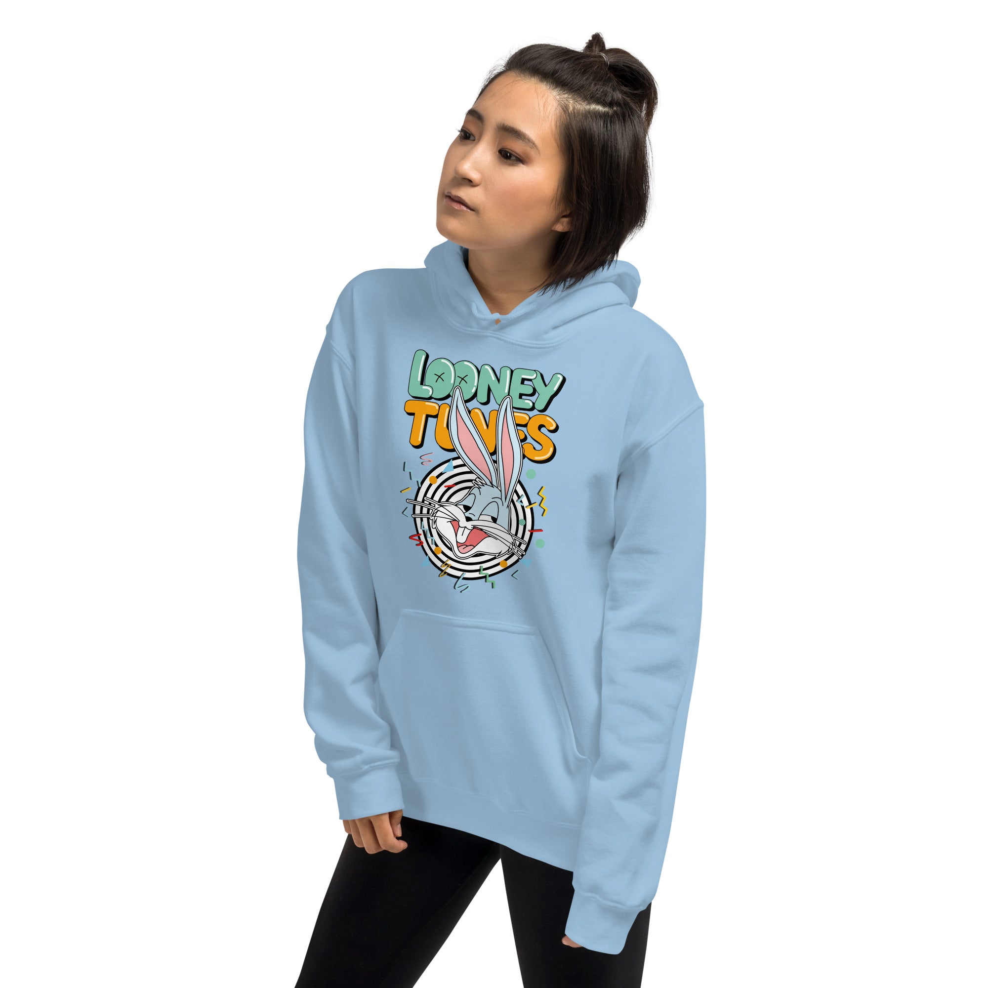 Felpa Stampata Unisex con Cappuccio – Morbida – Design Looney Tunes-Biiply