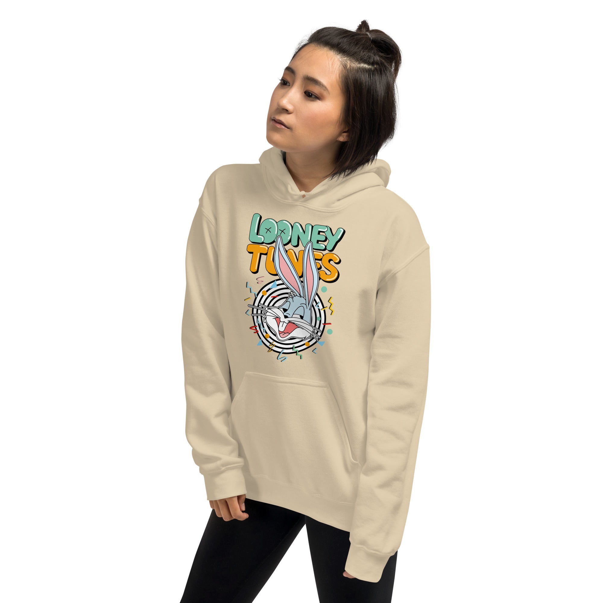 Felpa Stampata Unisex con Cappuccio – Morbida – Design Looney Tunes-Biiply