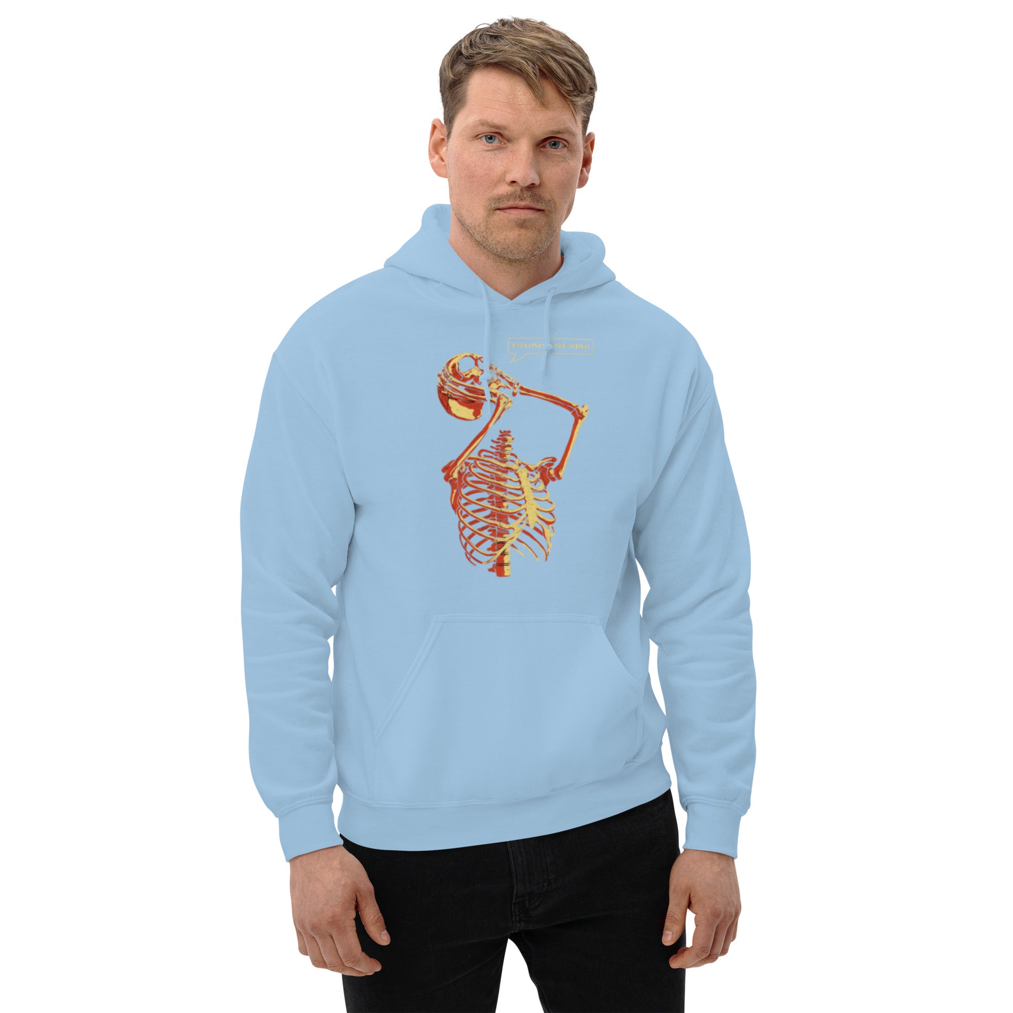 Felpa Stampata Unisex con Cappuccio – Morbida – Design Losing My Head-Biiply