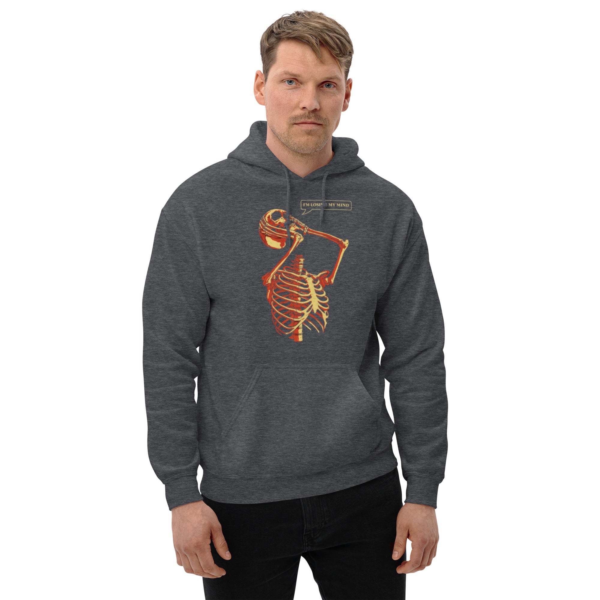 Felpa Stampata Unisex con Cappuccio – Morbida – Design Losing My Head-Biiply