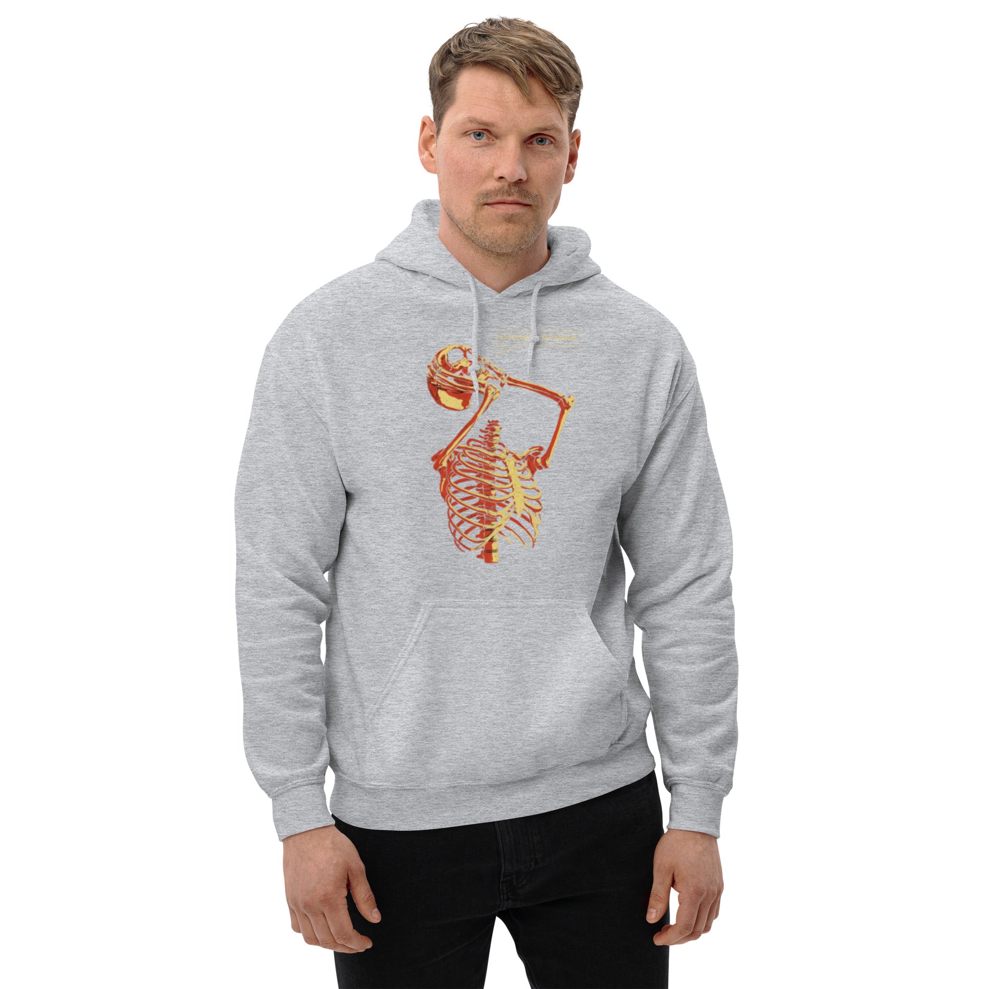 Felpa Stampata Unisex con Cappuccio – Morbida – Design Losing My Head-Biiply