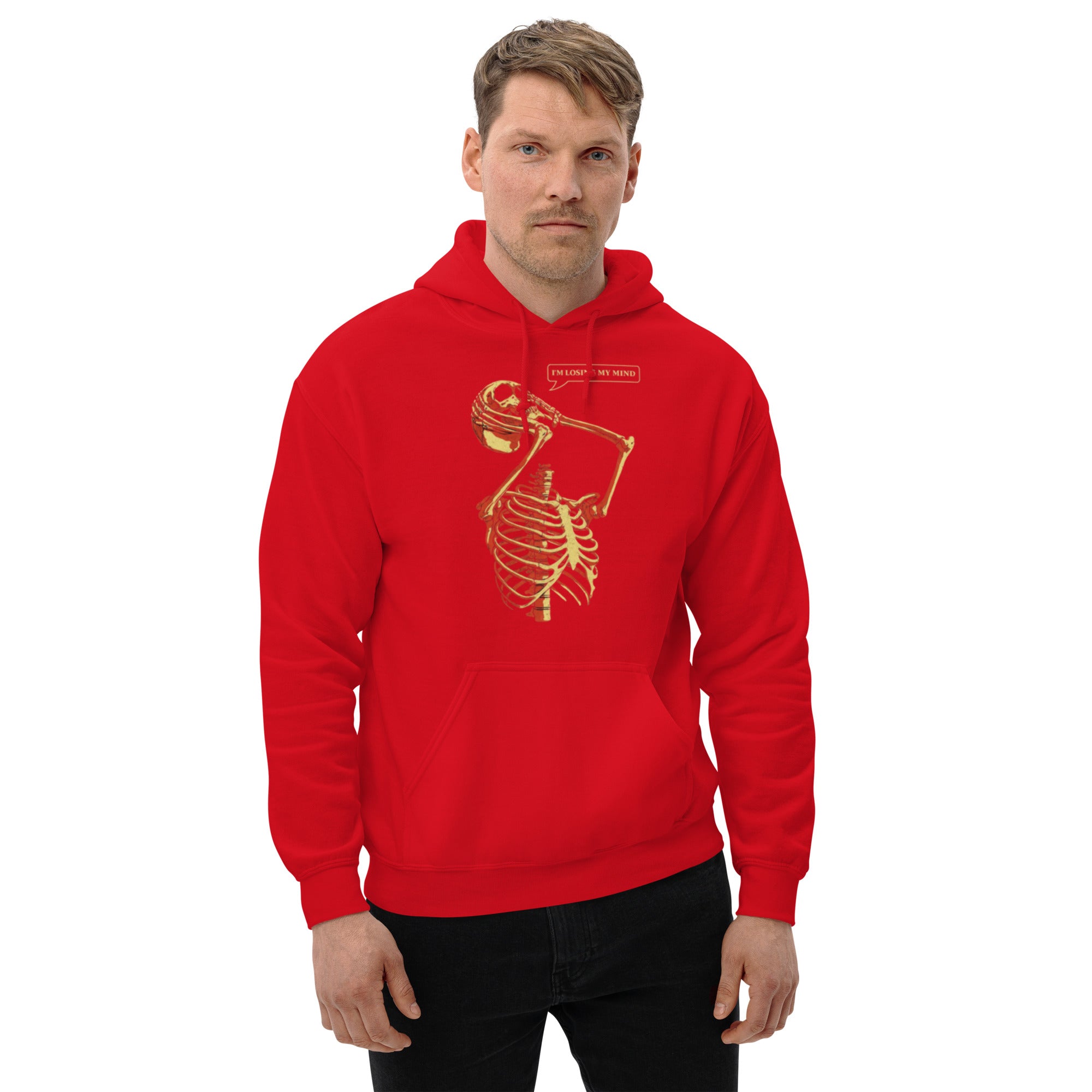 Felpa Stampata Unisex con Cappuccio – Morbida – Design Losing My Head-Biiply