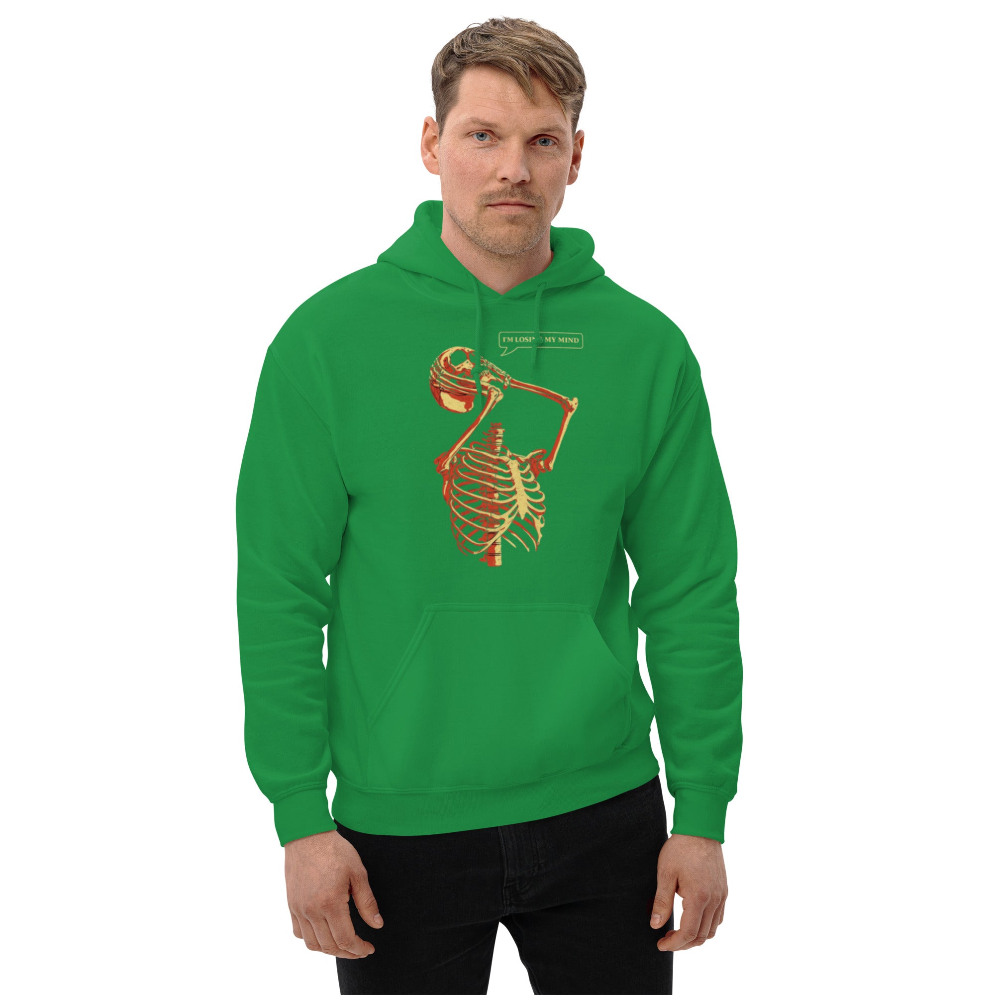 Felpa Stampata Unisex con Cappuccio – Morbida – Design Losing My Head-Biiply