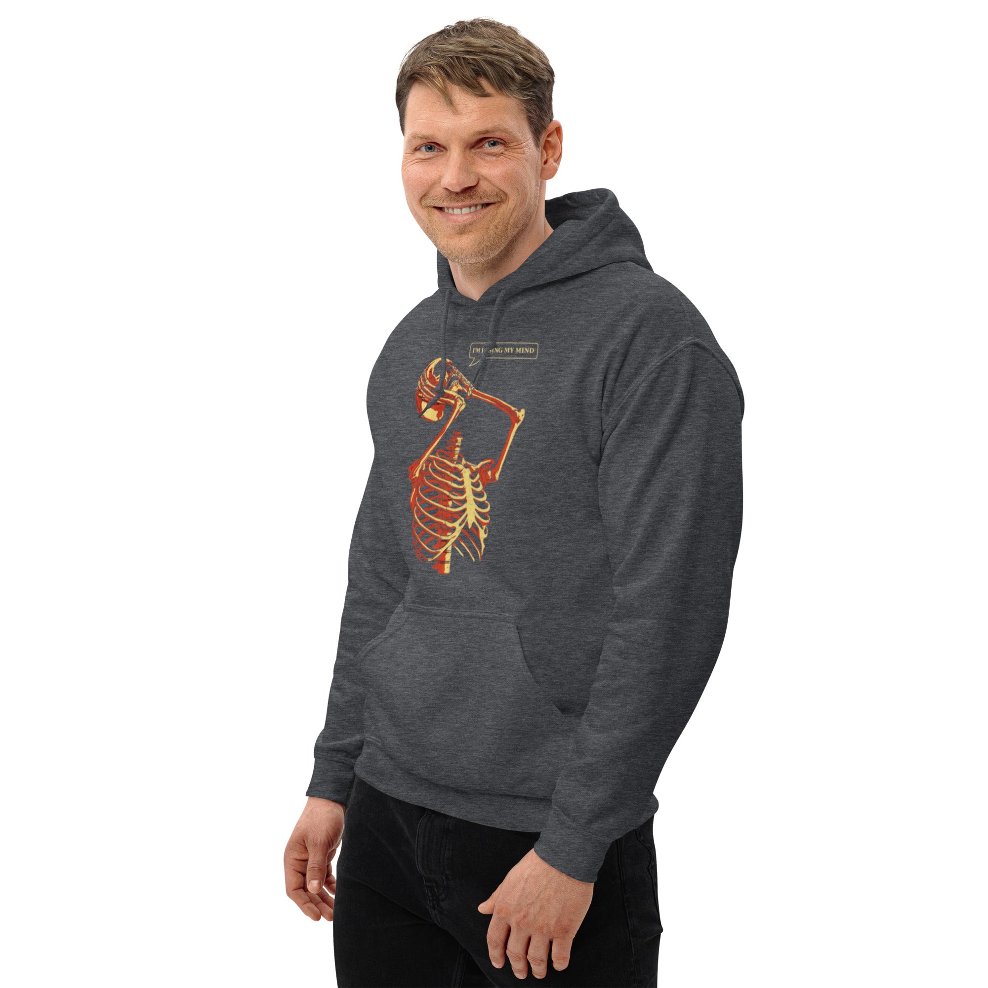 Felpa Stampata Unisex con Cappuccio – Morbida – Design Losing My Head-Biiply