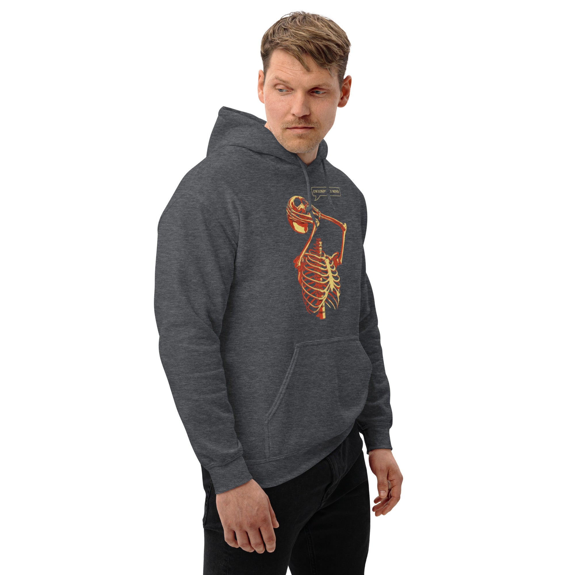 Felpa Stampata Unisex con Cappuccio – Morbida – Design Losing My Head-Biiply