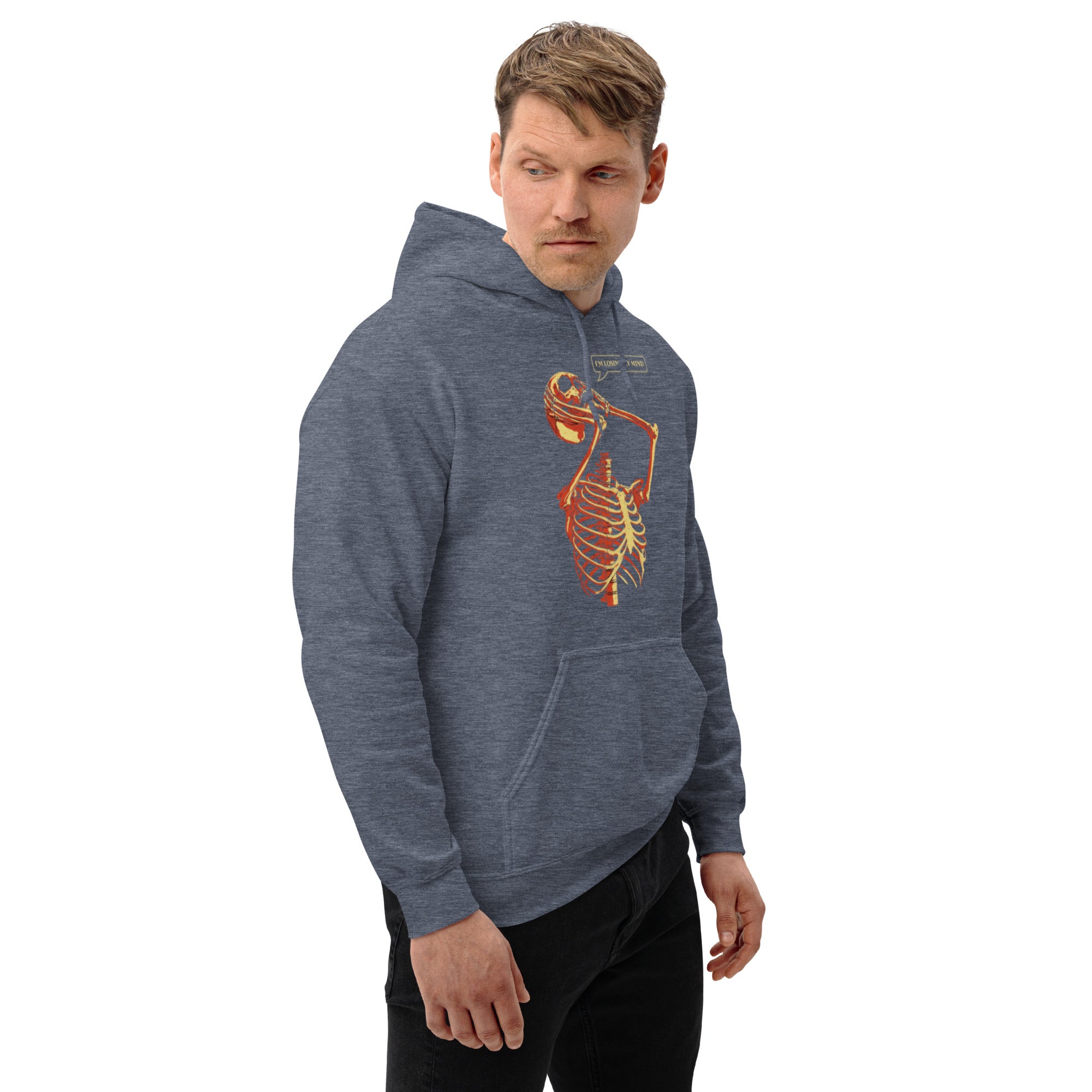 Felpa Stampata Unisex con Cappuccio – Morbida – Design Losing My Head-Biiply