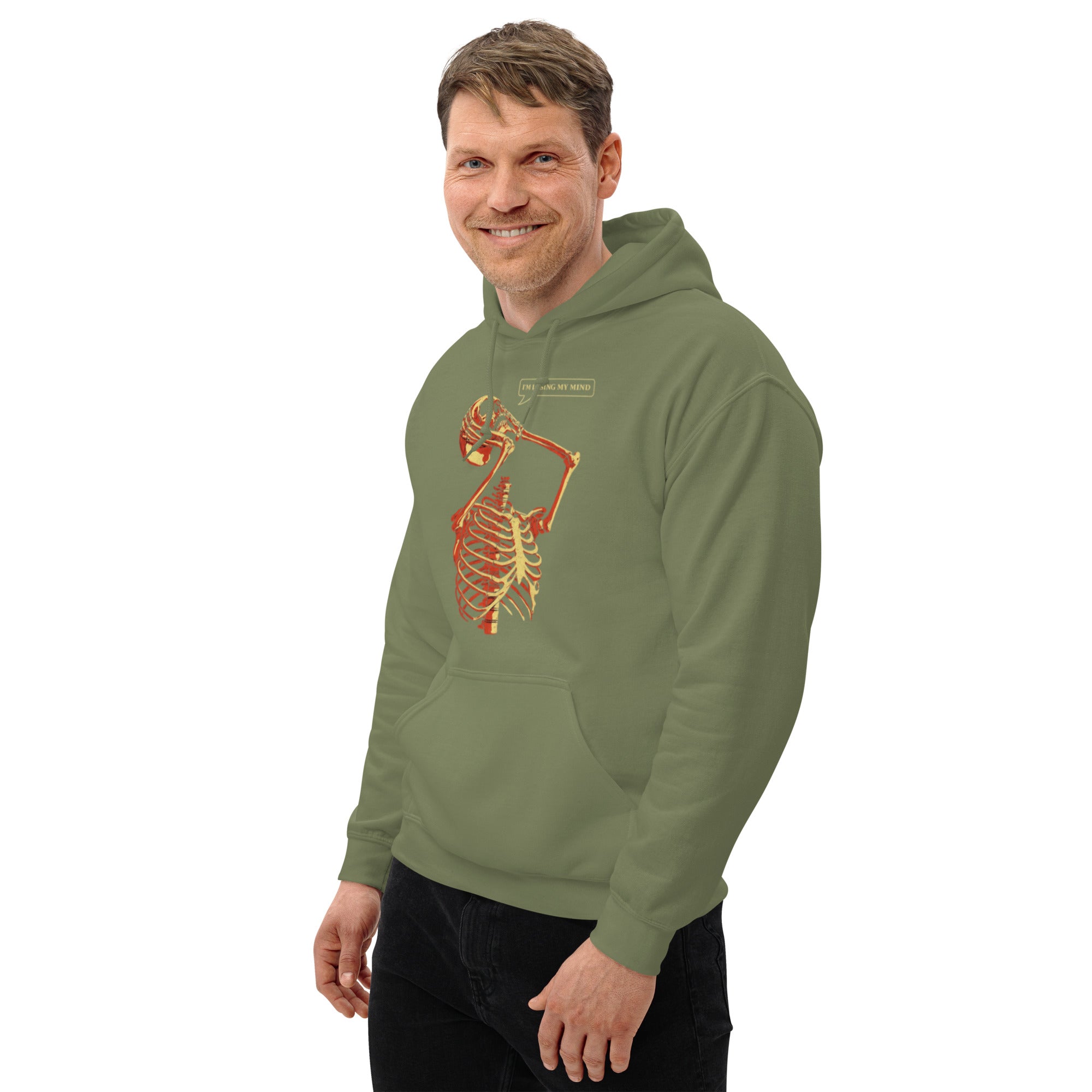 Felpa Stampata Unisex con Cappuccio – Morbida – Design Losing My Head-Biiply