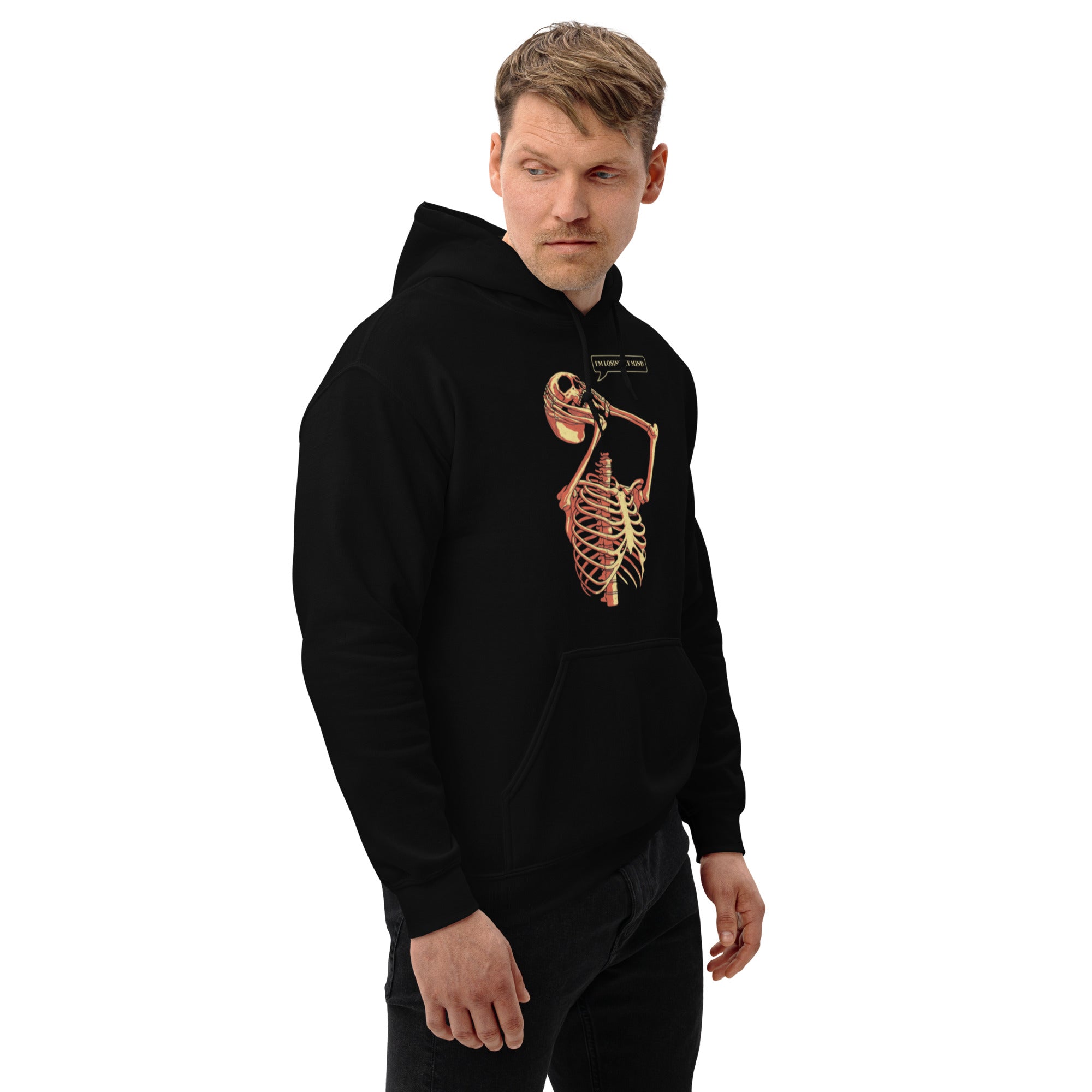 Felpa Stampata Unisex con Cappuccio – Morbida – Design Losing My Head-Biiply