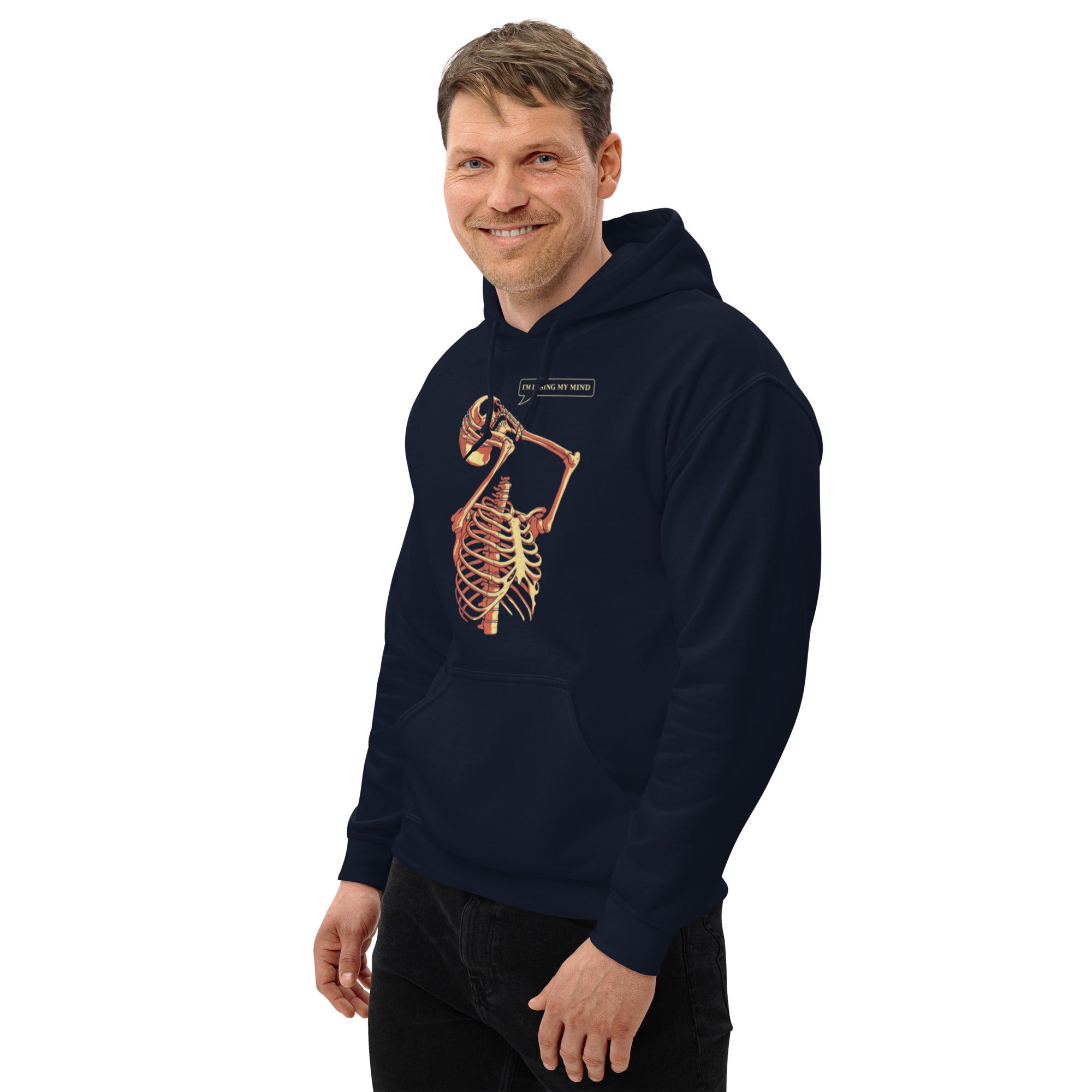 Felpa Stampata Unisex con Cappuccio – Morbida – Design Losing My Head-Biiply