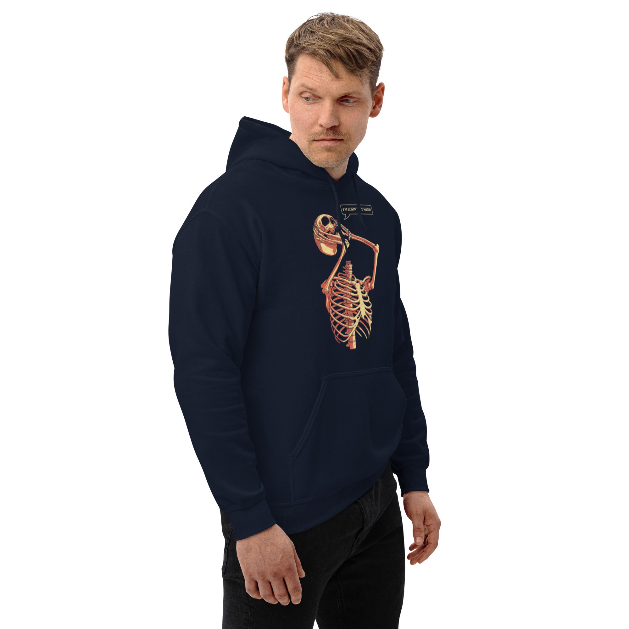 Felpa Stampata Unisex con Cappuccio – Morbida – Design Losing My Head-Biiply
