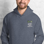 Felpa Stampata Unisex con Cappuccio – Morbida – Design Make Money Not Friends-Biiply