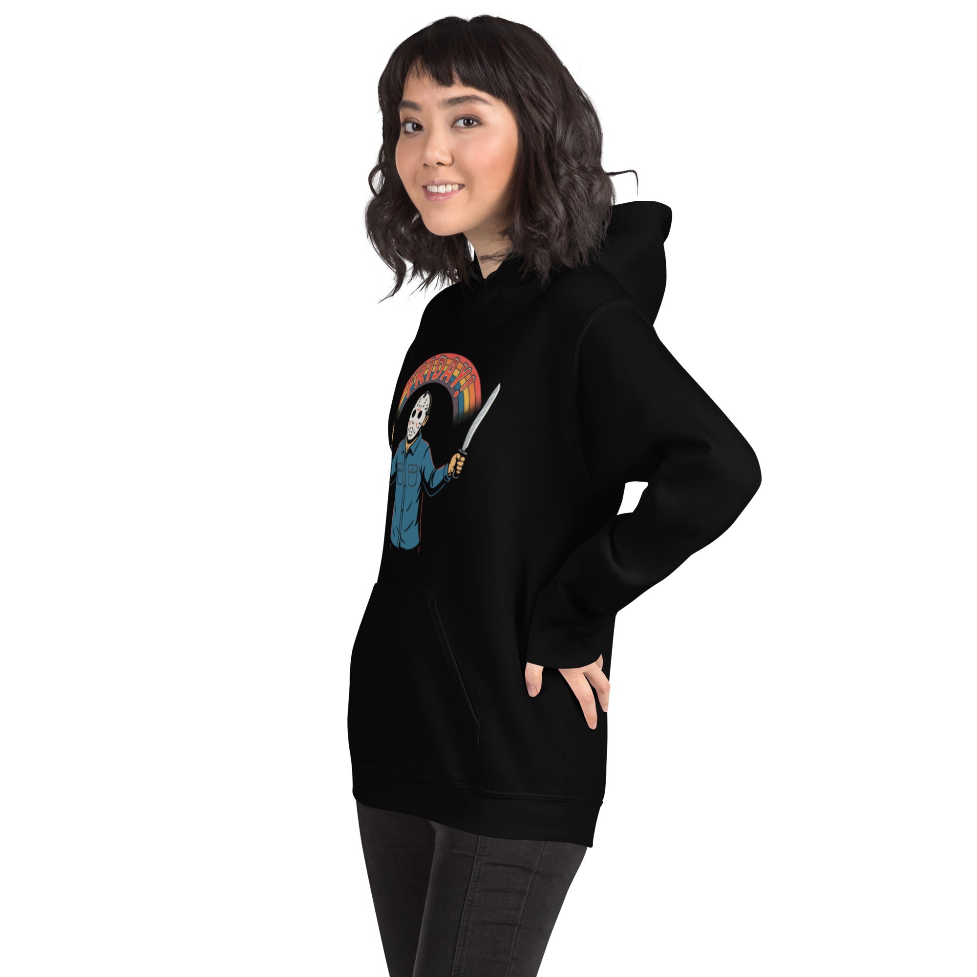 Felpa Stampata Unisex con Cappuccio – Morbida – Design Michael Myers-Biiply