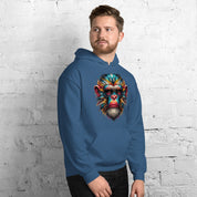 Felpa Stampata Unisex con Cappuccio – Morbida – Design Monkey Color Face-Biiply