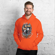 Felpa Stampata Unisex con Cappuccio – Morbida – Design Popeye Vs Kraken-Biiply