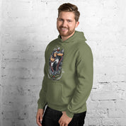 Felpa Stampata Unisex con Cappuccio – Morbida – Design Popeye Vs Kraken-Biiply
