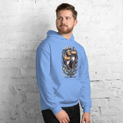Felpa Stampata Unisex con Cappuccio – Morbida – Design Popeye Vs Kraken-Biiply