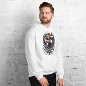 Felpa Stampata Unisex con Cappuccio – Morbida – Design Popeye Vs Kraken-Biiply