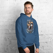 Felpa Stampata Unisex con Cappuccio – Morbida – Design Popeye Vs Kraken-Biiply