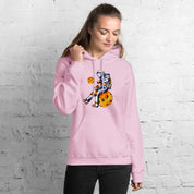 Felpa Stampata Unisex con Cappuccio – Morbida – Design Punch the Asteroid-Biiply