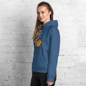 Felpa Stampata Unisex con Cappuccio – Morbida – Design Punch the Asteroid-Biiply