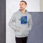 Felpa Stampata Unisex con Cappuccio – Morbida – Design Relax in the space-Biiply