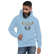 Felpa Stampata Unisex con Cappuccio – Morbida – Design Robot Anni 80-Biiply