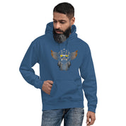 Felpa Stampata Unisex con Cappuccio – Morbida – Design Robot Anni 80-Biiply